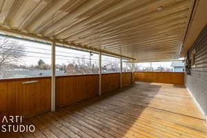 View of wooden deck Apx 12x40