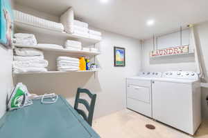 Huge laundry room