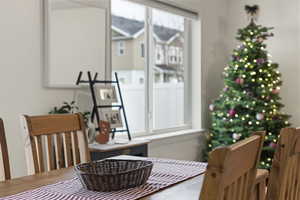 View of dining room