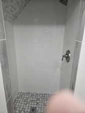 Bathroom with tiled shower