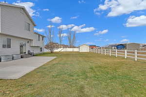 View of yard featuring a patio area