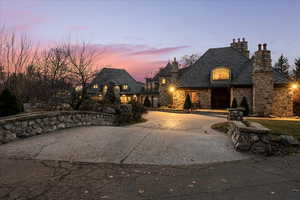 View of french country style house