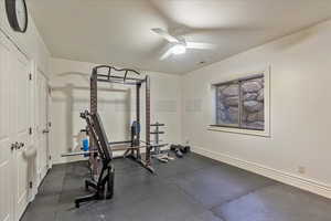 Exercise area/bedroom f