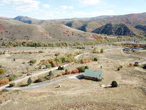 View of mountain feature with a rural view