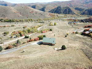 View of mountain feature with a rural view