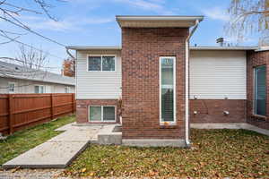 View of rear view of property