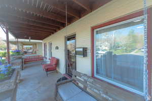 Covered front porch