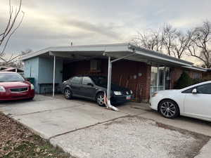 Exterior space with a carport