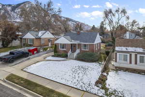 View of front of house featuring a mountain view