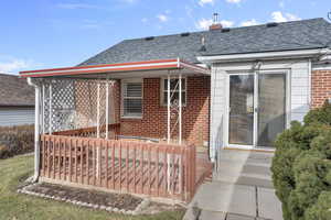 View of back of house