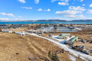 Bird's eye view featuring a mountain view