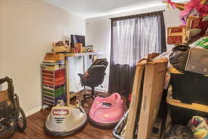 Interior space featuring hardwood / wood-style floors