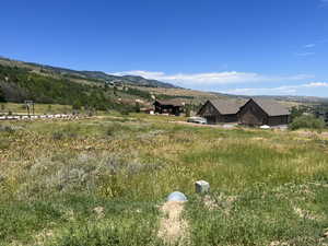 Mountain view with a rural view