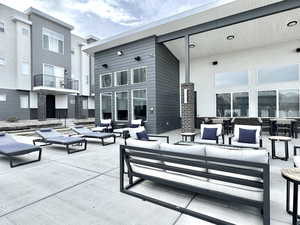 View of patio / terrace with an outdoor hangout area