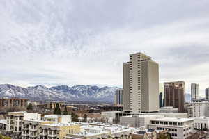 Property's view of city featuring a mountain view