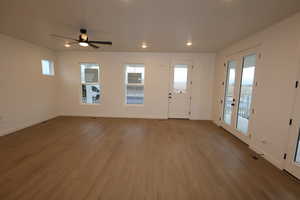 Living room and entryway