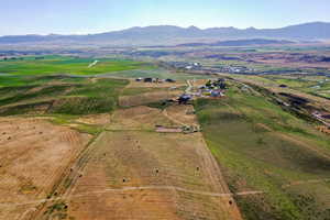 Bird's eye view featuring a mountain view and a rural view