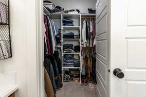 View of spacious closet