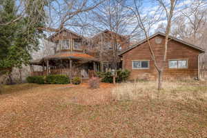 View of rear view of property