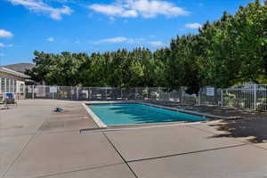 View of pool with a patio