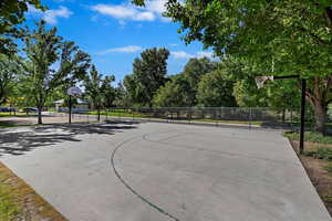 View of basketball court