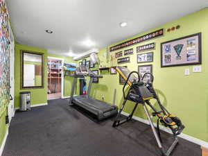 View of workout area