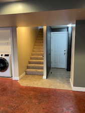 Interior space with washer / clothes dryer