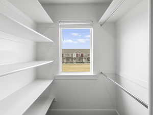 View of spacious closet