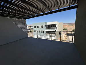 View of patio / terrace with a pergola