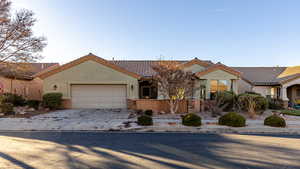 View of front of house featuring a garage