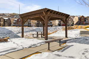 View of home's community featuring a gazebo