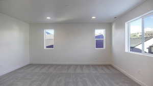 View of carpeted empty room