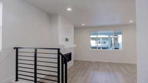 Interior space featuring wood-type flooring