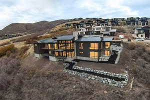 Bird's eye view of mountains