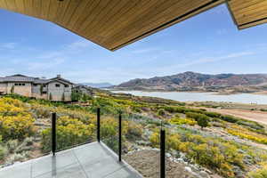 Deck with Jordanelle and Deer Valley Views.