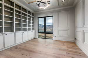 Office with amazing views and built is cabinets.