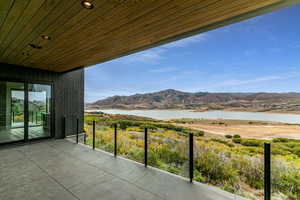 Deck with Jordanelle and Deer Valley Views.