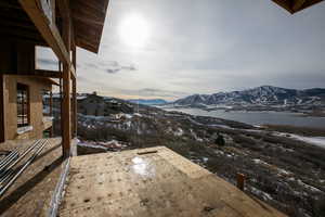 Deck to enjoy the lake and ski area views