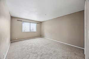 Empty room with carpet