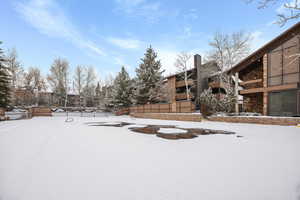 View of snowy yard