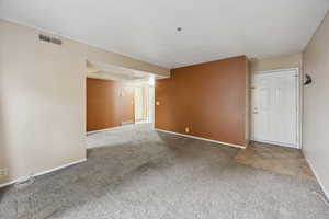 View of carpeted empty room