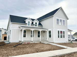 Modern farmhouse with a porch