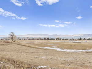 Mountain view with a rural view