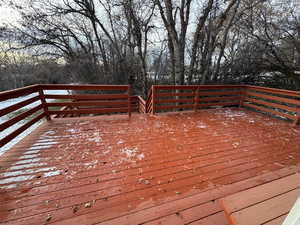 View of wooden terrace