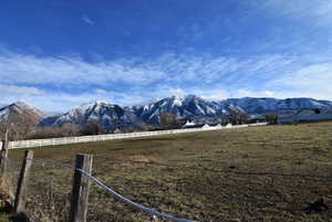 View of mountain feature featuring a rural view