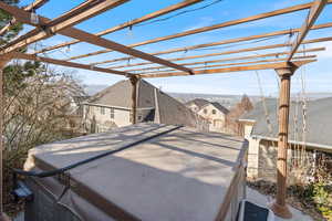 Exterior space featuring a pergola