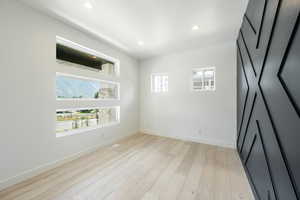 Office or Living room featuring light hardwood / wood-style flooring and plenty of natural light