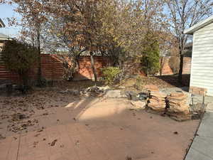 View of yard with a paver patio