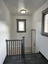 Back entry mudroom with lots of natural light