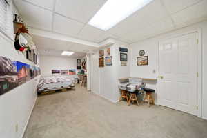 Bedroom in basement apartment